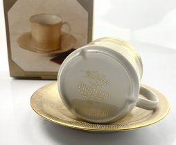 Primeur Guld Kaffekopp Oanvänd i kartong!
