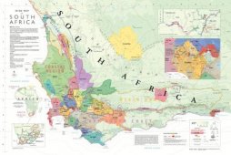 Vinkarta Sydafrika - uppdaterad 2020 - falsad