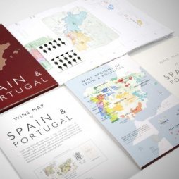 Vinkarta Spanien / Portugal - uppdaterad 2020 - falsad