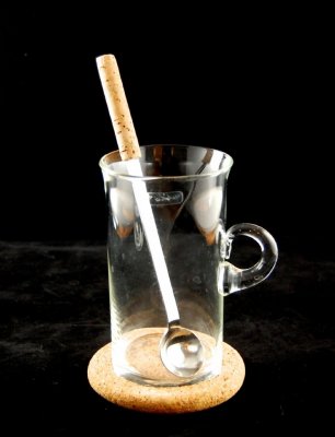 Irish coffee-glas med underlägg